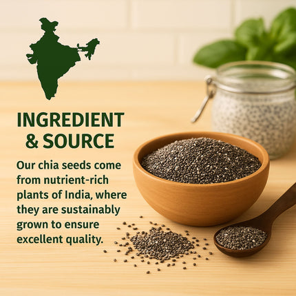 Chia Seeds – All-Natural, GMO-Free, Rich in Protein & Perfect for Baking, Smoothies, and More