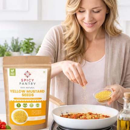 Yellow Mustard Seed – All-Natural, Non-GMO, Ideal for Pickling, Spice Blends, Mustard Making & Seeds for Planting