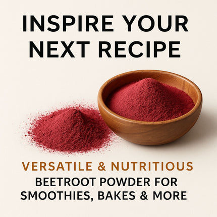 Beet Root Powder – Finely Ground, Non-GMO, Rich Color, Ideal for Tea, Smoothies, Baking & Culinary Uses, Bulk Superfood