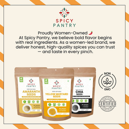 Yellow Mustard Seed – All-Natural, Non-GMO, Ideal for Pickling, Spice Blends, Mustard Making & Seeds for Planting