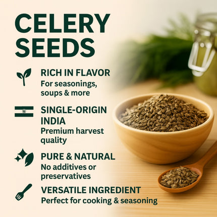 Celery Seeds – All-Natural, GMO-Free, Perfect for Pickling, Salads, and Spice Blends