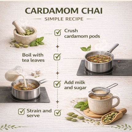 Cardamom Pods – All-Natural, GMO-Free, Whole Green Spice for Cooking, Beverages & Baking