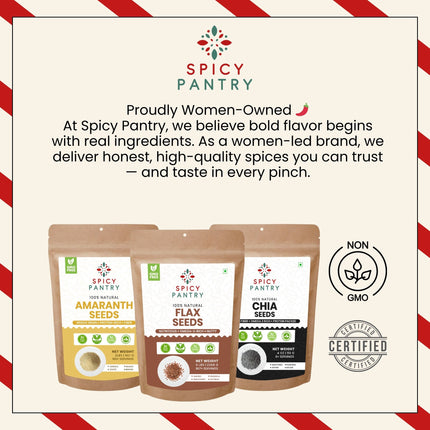 Flax Seeds, Whole, All-Natural, Non-GMO, Gluten-Friendly, Ideal for Baking, Smoothies, Toppings