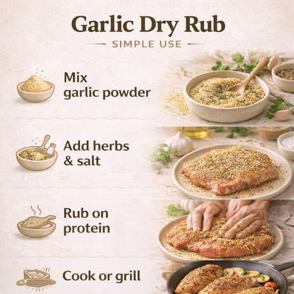 Garlic Granules – All-Natural, GMO-Free, Perfect Spice for Savory Seasoning
