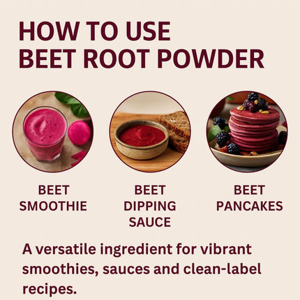 Beet Root Powder – Finely Ground, Non-GMO, Rich Color, Ideal for Tea, Smoothies, Baking & Culinary Uses, Bulk Superfood