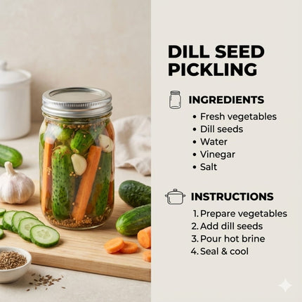 Dill Seeds – All-Natural, GMO-Free, Perfect for Pickling, Seasoning & Culinary Use
