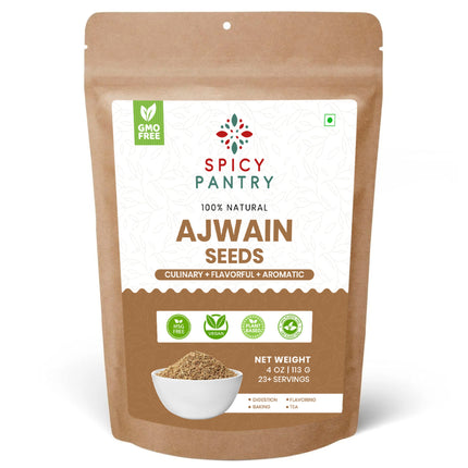 Ajwain Seeds – All-Natural, GMO-Free, Perfect for Digestion, Baking, and Flavorful Indian Cooking