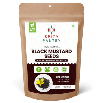 Black Mustard Seeds – All-Natural, GMO-Free, Bold Flavor for Indian Cooking & Pickling