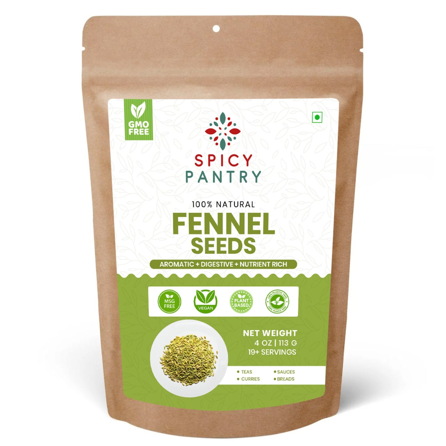 Fennel Seeds – All-Natural, GMO-Free, Perfect for Cooking, Baking & Herbal Remedies