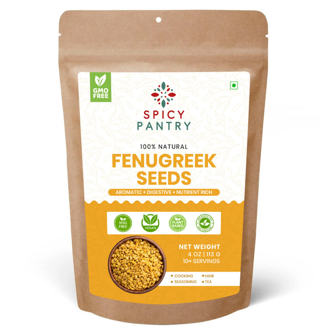 Fenugreek Seeds – All-Natural, GMO-Free, Perfect for Cooking, Spice Blends & Herbal Remedies